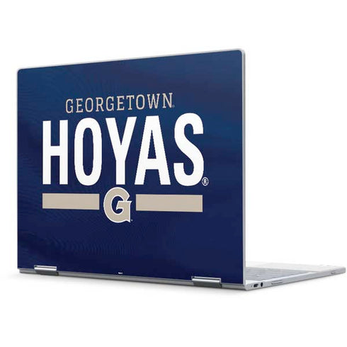 Georgetown University Hoyas Stripe Pixelbook Skin